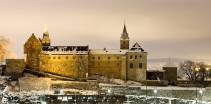 Akershus Festning i snø og vinterstemning / Akershus Fortress in snow and wintermood