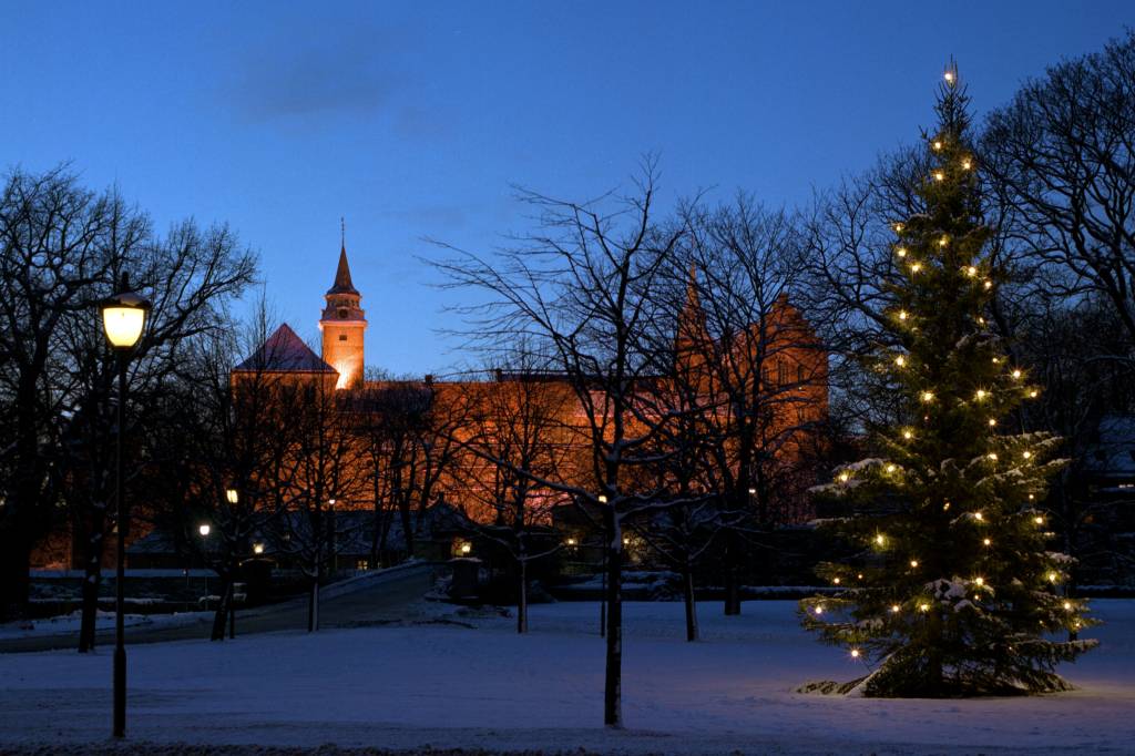 desembermotiv fra akershus festning  christmas scene akershus fortress